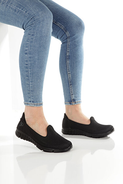 leopar by çetinay Kadın File Nefes Alır Hafif Ve Rahat Slip-On Bağcıksız Günlük Babet Spor Ayakkabı