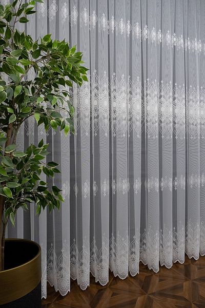 Brillant Farbateks Planting Sun Living Room Tulle Curtain Model Design Variety Color Tulle 3 Layers of Tight Pleated