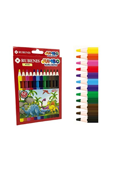 Rubenis Jumbo Kuru Boya 12 Renk