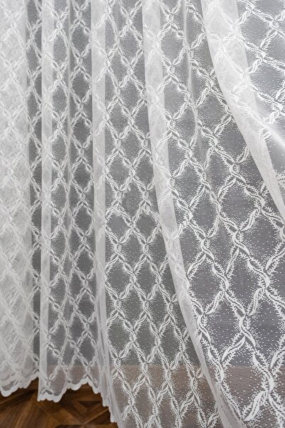 Taç Farbateks Planting Seher Pattern New Design Pattern 2 Layers Pleated Don'T Want Ironing Tulle Curtain