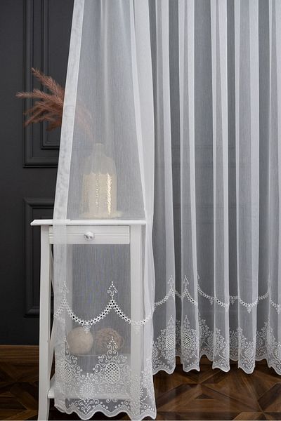 farbateks Wreath Bohre Embroidered Don't Want Iron Non-Wrinkle 1e 3 Layer Tulle