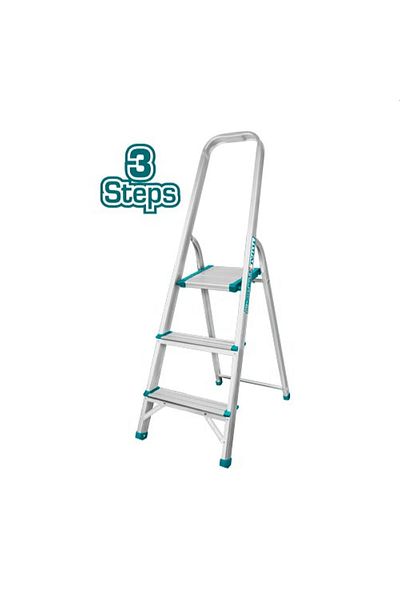 TOTAL 3 Steps Aluminum Step Ladder