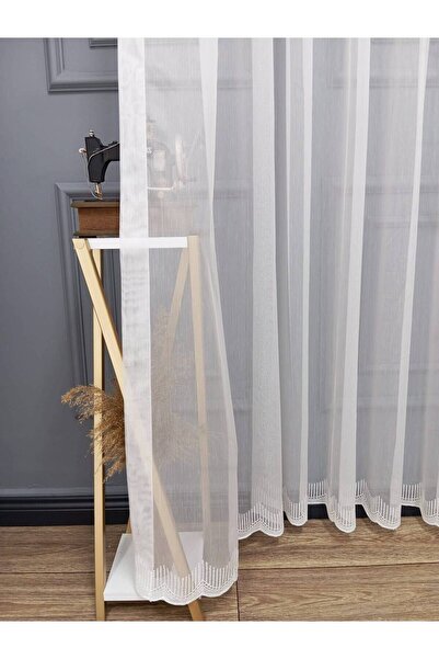 farbateks Lanka New Style Straight Skirt and Don'T Want Ironing 2 Layer Pleated Tulle Curtain