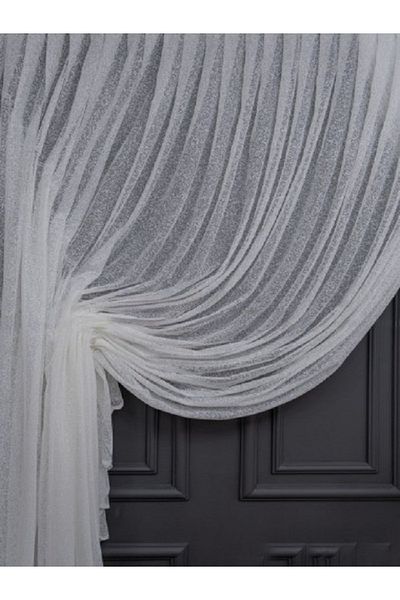 Taç Farbateks Planting Snowy New Fashion Tulle Double Breasted Theater Yanki Tulle Curtain