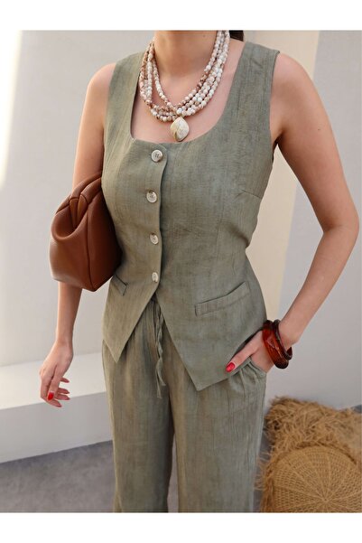 ESRAHELVACI Nyakkendős mellény nadrág szett