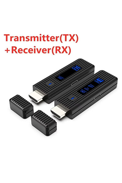 Vikefon محول جهاز استقبال وجهاز إرسال وموسع فيديو لاسلكي متوافق مع HDMI بدقة ...