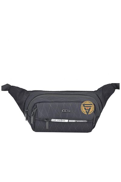 ÇÇS Waterproof Useful Bodybag Clamshell Waist Bag Black