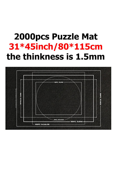 Choice 2000pcs mat black Puzzle Storage Mat Anti Slip Felt Fabric Portable Storage Blanket Tool 1500-3000 C