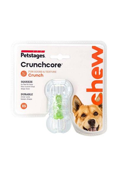 PetStages Crunchcore Bone Dog Chew Toy Dog Toy - Xsmall