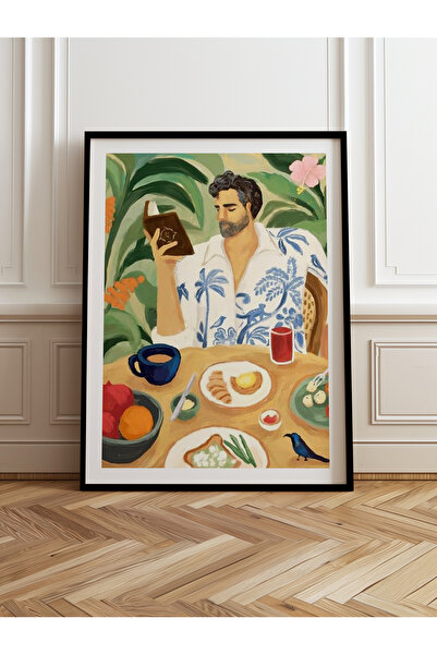 HOMEPACK Jedna drvena uokvirena slika, jednodijelni poster, slika TK/997