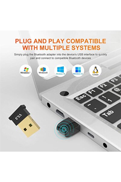gökkuşağı store Masaüstü Bilgisayar Bluetooth Aparatı 5.3 Dönüştürücü Mini Bluetooth Adaptör Dongle 5.3 Yeni