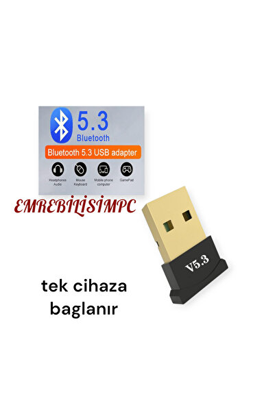 gökkuşağı store Masaüstü Bilgisayar Bluetooth Aparatı 5.3 Dönüştürücü Mini Bluetooth Adaptör Dongle 5.3 Yeni