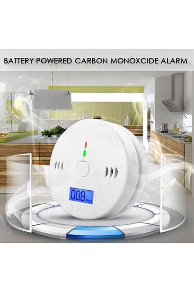 bilteknik Ev Güvenlik Lcd Dijital Karbonmonoksit Dedektörü Co Gaz Sensörü