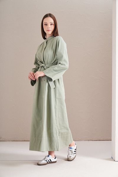 Mevra Denim Ferace Dress Çağla