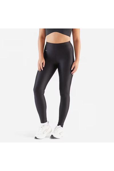 Decathlon Kiprun Run 100 Black Women's Running Tights