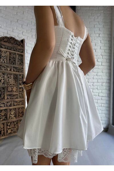 moneta boutique Γυναικείο φόρεμα με κορσέ με δαντέλα