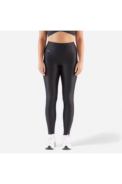 Decathlon Kiprun Run 100 Black Women's Running Tights