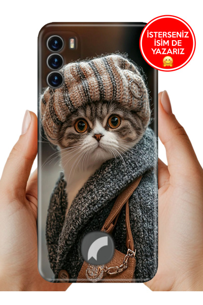 Reeder S19 Max Pro S Kılıf Desenli Baskılı Lens Korumalı Silikon Parisli Kedi