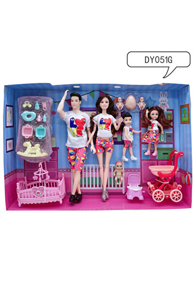 Choice لا يوجد صندوق DYo5 1G إكسسوارات الدمية دمى الأطفال الأم الحامل الأب الأطفال مجموعة العائلة عيد الميلاد