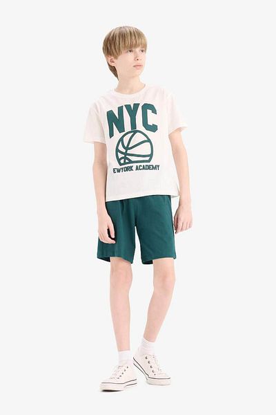 DeFacto White Boy's Top and Bottom Suit E6542A8/Wt32