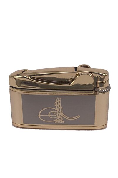 Genel Markalar Osmanlı Tuğralı İbelo Tarz Gazlı Çakmak Altın Renk