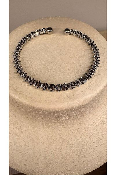 CALİENTE Knurl Steel Handcuffs - Silver Bracelet