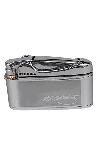 Genel Markalar Atatürk İmzalı İbelo Tarz Gazlı Çakmak Gümüş Renk