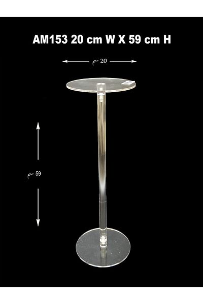 TrentonGCC Round Acrylic Table – 20 W x 59 H - CM