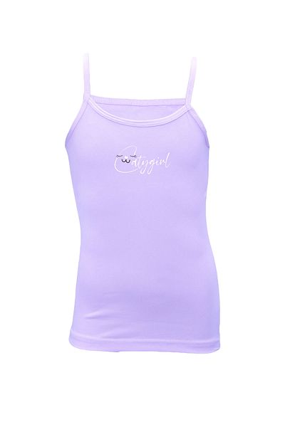 Onurel Girl's 5 Pack Caty Girls Printed Lycra Cotton Rope Strap Undershirt