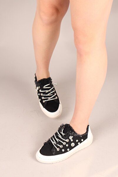 Birikon Adidași GUSTA Stone cu șireturi Blugi negri