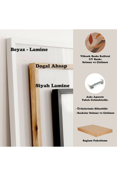 TekTablo Pictură peisaj 3 piese, modele de pictură înrămate
