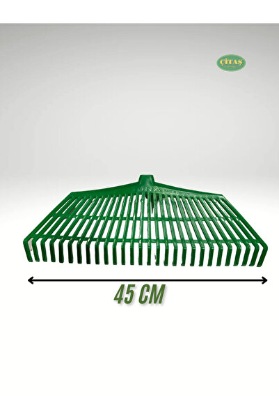 ÇİTAŞ PLASTİK YEŞİL 45 CM ÇİM-YAPRAK TIRMIK 28 DİŞ