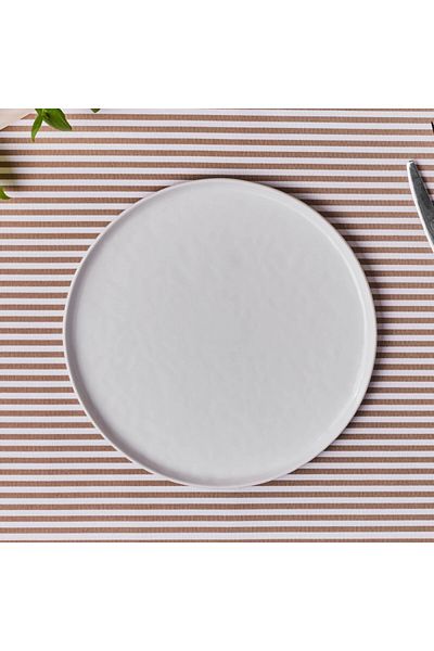 Karaca Epsilon White Abendessen-Teller, 28 Cm, Weiß