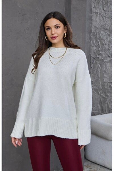 Jose Clothing Pulover de damă, din lână, cu decupaj supradimensionat