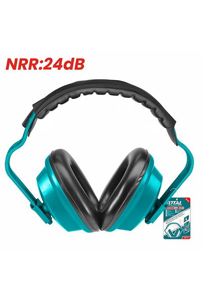 TOTAL Noise Reduction Earmuffs – 24dB NRR, Adjustable, Comfortable Hearing Protection