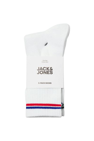 Jack & Jones Ciorapi JACK &JONES Jason Tennis 3 Perechi - 12268551-White