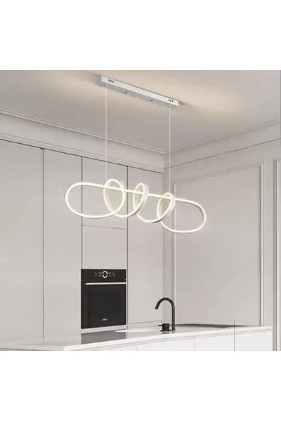 A F N LIGHTING Minimalist Modern LED Chandelier, Dimmable Adjustable Pendant Light LED Ceiling Lights