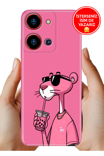 Reeder S19 Max Pro S Zoom Kılıf Desenli Rubber Kamera Korumalı Silikon PinkPa...