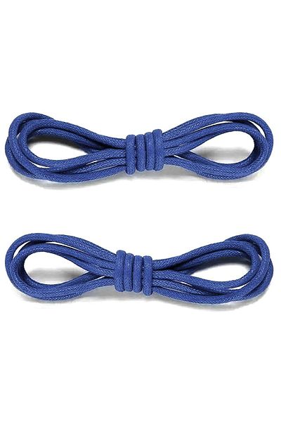 hapshoe 60 cm Saks Blue Waxed Classic Shoe Laces