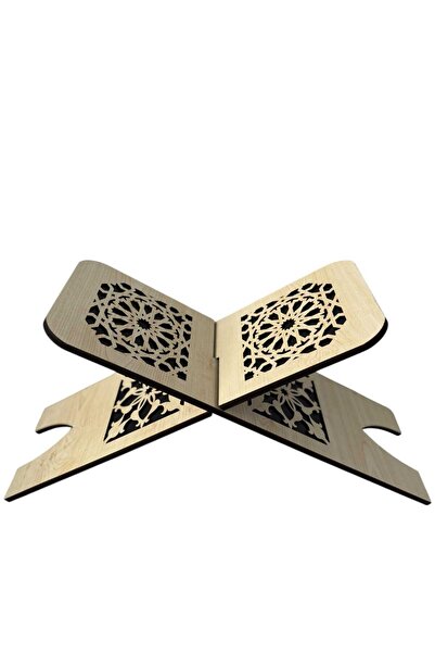 VRLART Ahşap Kur'an'ı Kerim Rahlesi Çift Taraflı