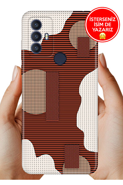 TCL 30 SE Uyumlu Kılıf Lüks Desenli Silikon Cover Case Fundos
