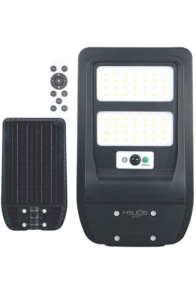 Helios Solar Powered 200W Solar Street Lighting Fixture Remote Controlled Floodlight