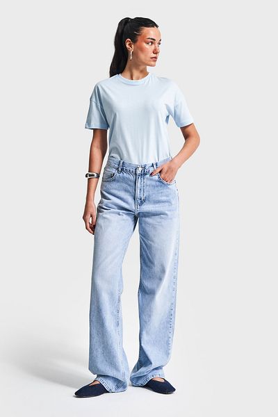 its basic Blugi de zăpadă pentru femei Culoare V-4S5-3 Blugi din denim din țesătură Viscon, cu o formă lejeră