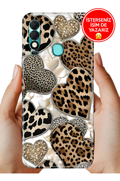 TECNO Spark 8T (KG6p) Kılıf TPU Resimli Silikon Kalp90210