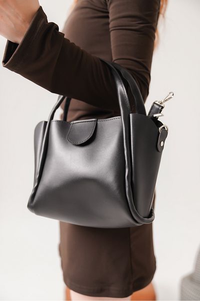 Moda Değirmeni Geantă neagră de mână și de umăr pentru femei MD1275-316-0003
