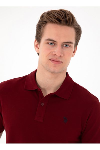 U.S. Polo Assn. Πόλο Ασν. Ανδρικό μπλουζάκι πόλο Claret Red GTP04