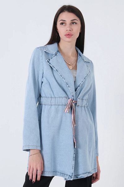 İKLİM LİFE Front Tie Denim Jacket