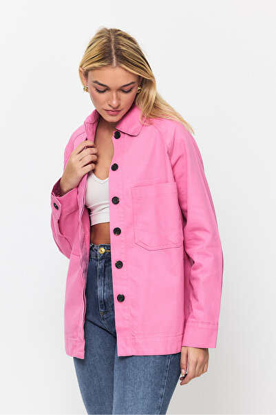 TREND KOMBİN Overisze Women's Shirt Jacket