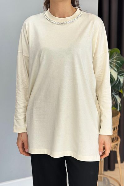 Missemramiss Basic Fleece 4737 Cream Colored