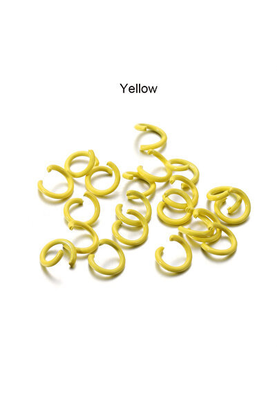 Choice 8 مم × 100 قطعة صفراء 100 قطعة/الوحدة 1.2 × 8 مم حلقات قفز معدنية ملون...